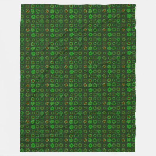 Rijen Kransen  Fleece Deken (Voorkant)