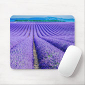 Rijen lavendel, Provence, Frankrijk Muismat (Met muis)