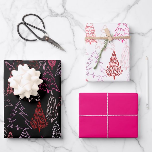 Rijen met schroefdraad - Toegewezen papierbladen m Inpakpapier Vel (Voorkant)