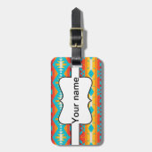 Rijen met stamvormen bagagelabel (Voorkant verticaal)