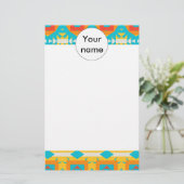 Rijen met stamvormen briefpapier (Staand voorkant)
