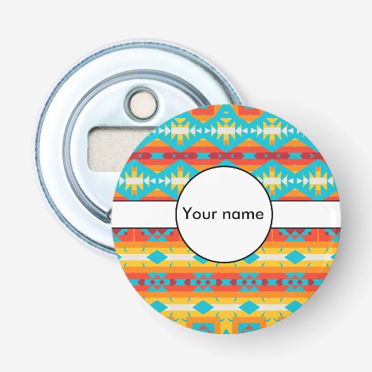 Rijen met stamvormen button flesopener (Voorkant)