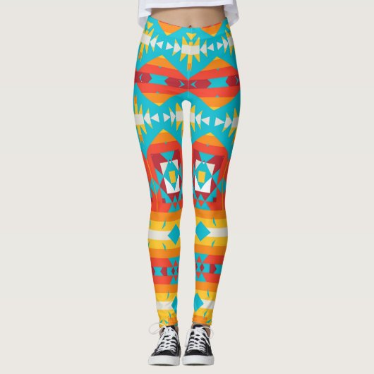 Rijen met stamvormen leggings (Voorkant)