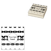 Rijen met stamvormen rubberstempel (Gestempeld)