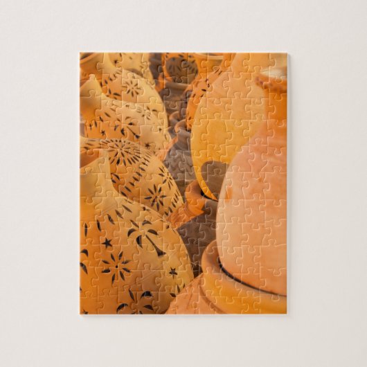 Rijen van aardewerk Pottery in Nizwa, Oman Legpuzzel (Verticaal)