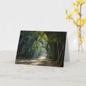 Rijen van Bamboe Kaart (Gele Bloem)