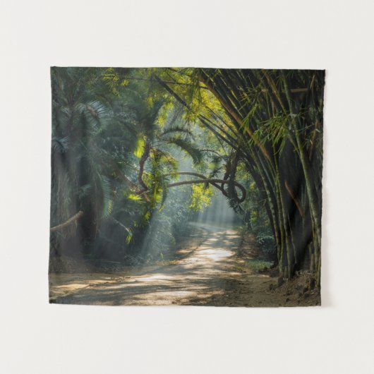 Rijen van Bamboe Wandkleed (Voorkant (horizontaal))