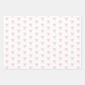Rijen van Bows Coquette in Lichtroze Inpakpapier (Voorkant 3)