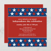 Rijen van de dag van de onafhankelijkheid van de s kaart (Voorkant / Achterkant)