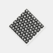 Rijen van de Dansende Ghosts Halloween-partij Servet (Hoek)