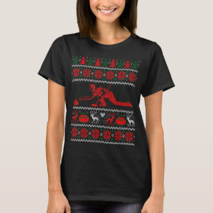 Rijen van het Curling Stones Curler & Curling Team T-shirt