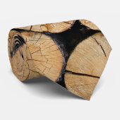 Rijen van hout in de stapel stropdas (Opgerold)