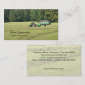 Rijen van kuilvoer visitekaartje (Voorkant / Achterkant)