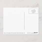 Rijen van lavendel na het oogstjaar briefkaart (Achterkant)