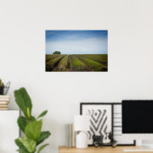 Rijen van lavendel na het oogstjaar poster (Thuiskantoor)