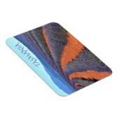 Rijen van lavender-Planten in Bloom, Tasmanie Magneet (Rechterzijde)