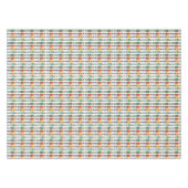 Rijen van moderne kleurrijke voedingskrakers tafelkleed (Voorkant (Horizontaal))