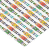 Rijen van moderne kleurrijke voedingskrakers tafelkleed (Gekanteld)