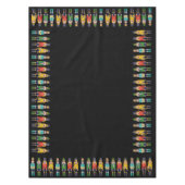 Rijen van moderne kleurrijke voedingskrakers tafelkleed (Voorkant)