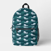 Rijen van octopuspatroon bedrukte rugzak (Voorkant)