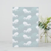 Rijen van octopuspatroon briefpapier (Staand voorkant)