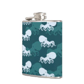 Rijen van octopuspatroon heupfles (Links)