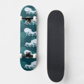 Rijen van octopuspatroon persoonlijk skateboard (Voorkant)