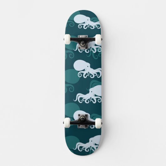 Rijen van octopuspatroon persoonlijk skateboard (Voorkant)