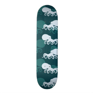 Rijen van octopuspatroon persoonlijk skateboard