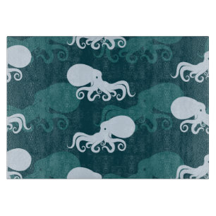Rijen van octopuspatroon snijplank