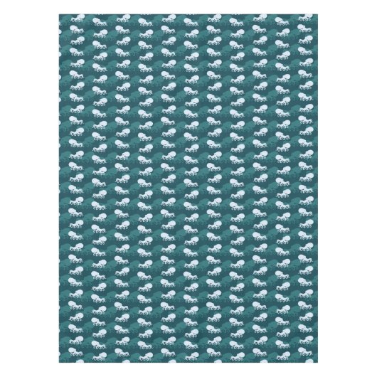 Rijen van octopuspatroon tafelkleed (Voorkant)