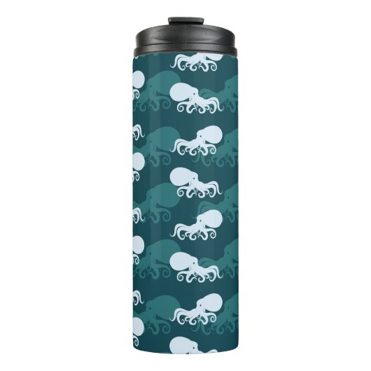 Rijen van octopuspatroon thermosbeker (Voorkant)