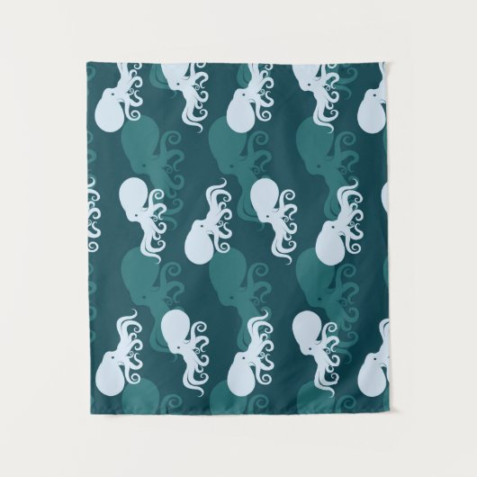 Rijen van octopuspatroon wandkleed (Voorkant)