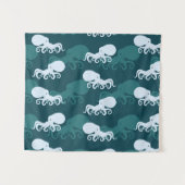 Rijen van octopuspatroon wandkleed (Voorkant (horizontaal))