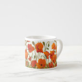 Rijen van papavers I Espresso Kop (Voorkant rechts)