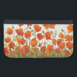 Rijen van papavers I Galaxy S4 Portemonnee Hoesje<br><div class="desc">Floral</div>