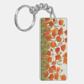 Rijen van papavers I Sleutelhanger (Voorkant Links)