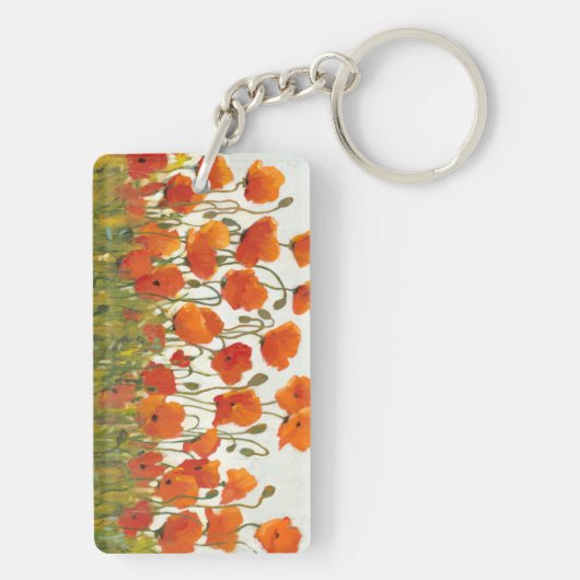 Rijen van papavers I Sleutelhanger (achterkant)