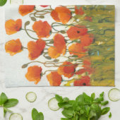 Rijen van papavers I Theedoek (Gevouwen)