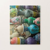 Rijen van Pottery in Nizwa, Oman Legpuzzel (Verticaal)