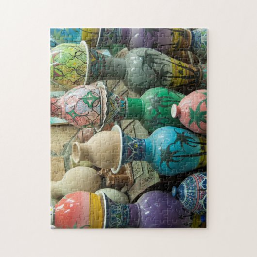 Rijen van Pottery in Nizwa, Oman Legpuzzel (Verticaal)