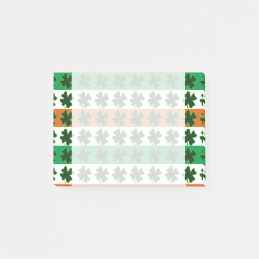 Rijen van Shamrocks voor St Patrick's Day Post-it® Notes (Voorkant)