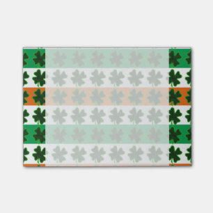 Rijen van Shamrocks voor St Patrick's Day Post-it® Notes
