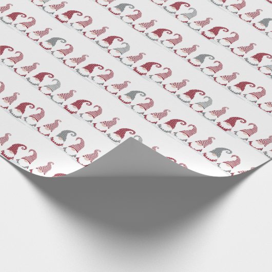 Rijen van vakantiegranen in de sneeuw cadeaupapier (Hoek)