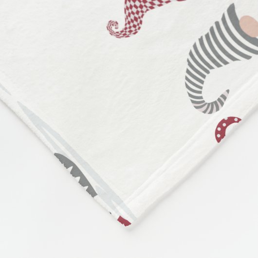 Rijen van vakantiegranen in de sneeuw fleece deken (Hoek)