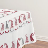 Rijen van vakantiegranen in de sneeuw tafelkleed (Voorbeeld)