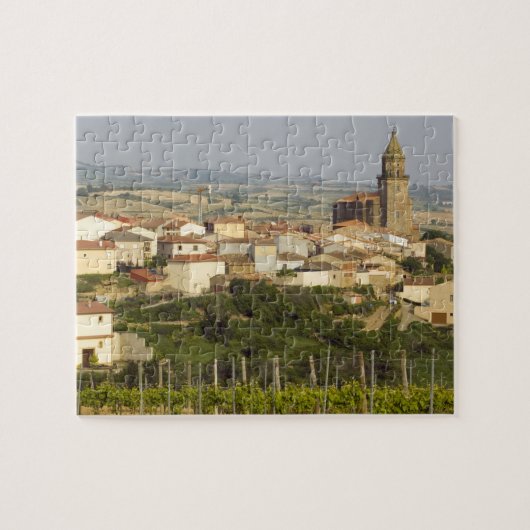 Rijen van wijnstokken in het voorgrondse lijst legpuzzel (Horizontaal)