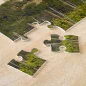 Rijen van wijnstokken in het voorgrondse lijst legpuzzel (Zijkant)