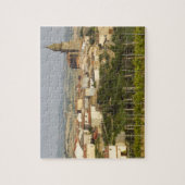 Rijen van wijnstokken in het voorgrondse lijst legpuzzel (Verticaal)