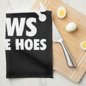 Rijen vóór de Hoes - Funny Rowing Machine Workout Theedoek (Quarter Fold)